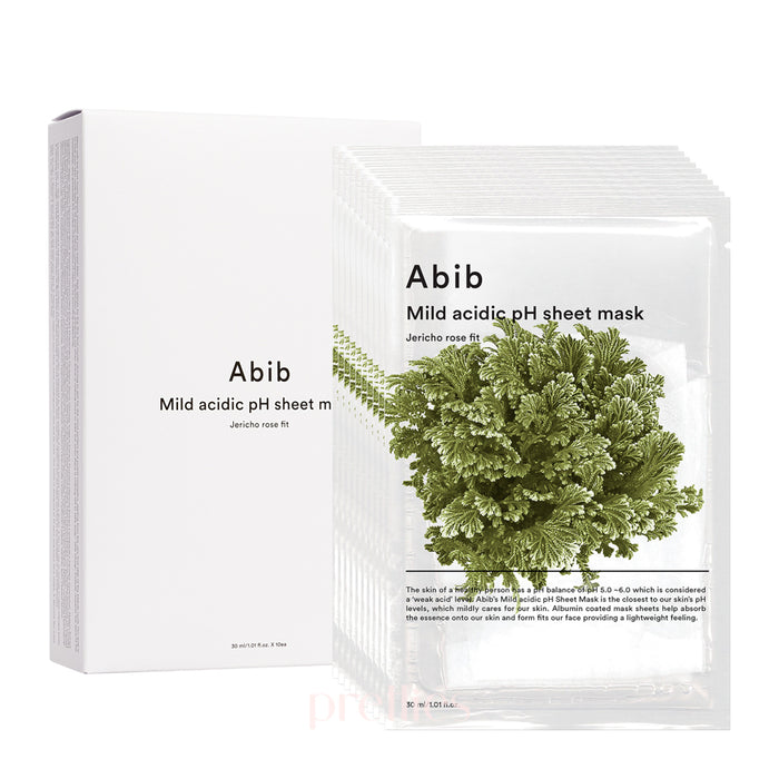 Abib Mild Acidic PH Sheet Mask - Jericho Rose Fit (10 Sheet/Box)
