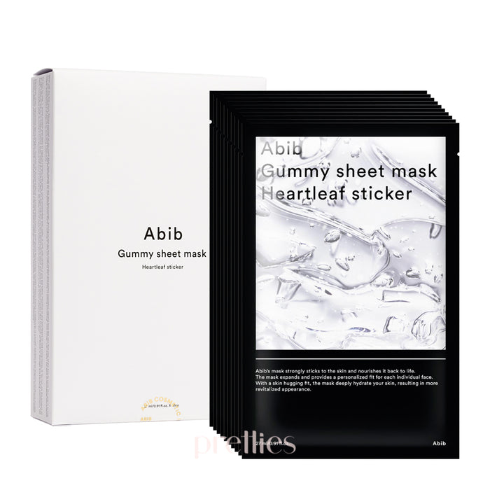 Abib Gummy Sheet Mask - Heartleaf Sticker (10 Sheet/Box)