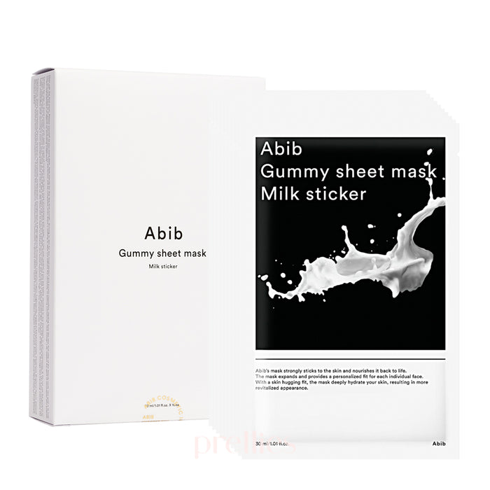 Abib Gummy Sheet Mask - Milk Sticker (10 Sheet/Box)