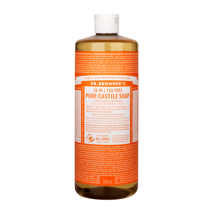 Dr.Bronner's 18-IN-1 Organic Tea Tree Liquid Soap 946ml