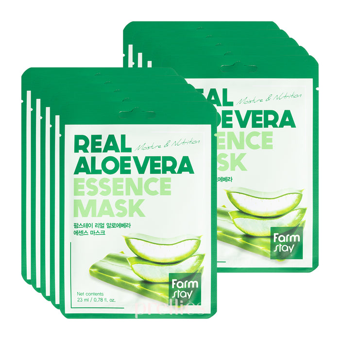 Farmstay Real Aloe Vera Essence Mask (1 Sheet x 10pcs)