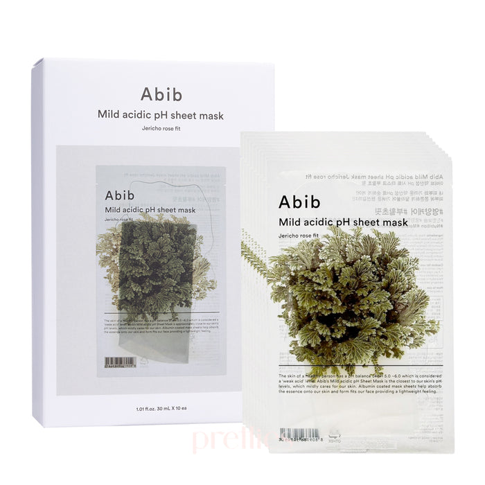 Abib Mild Acidic PH Sheet Mask - Jericho Rose Fit (10 Sheet/Box)