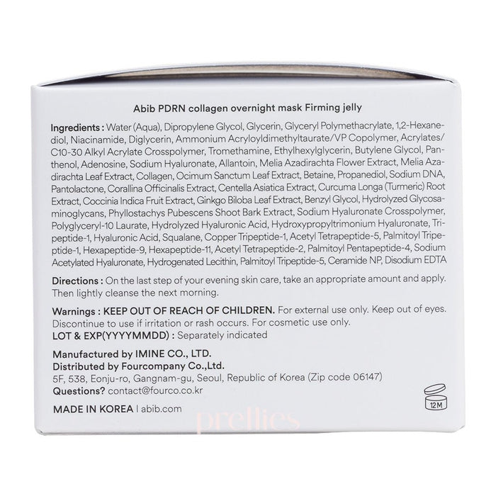 Abib PDRN Collagen Overnight Mask Firming Jelly 80ml - Pretties.com.hk