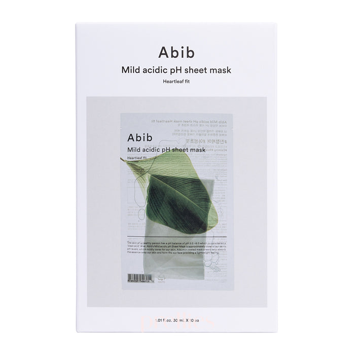 Abib 弱酸性魚腥草鎮靜面膜 10片裝/盒