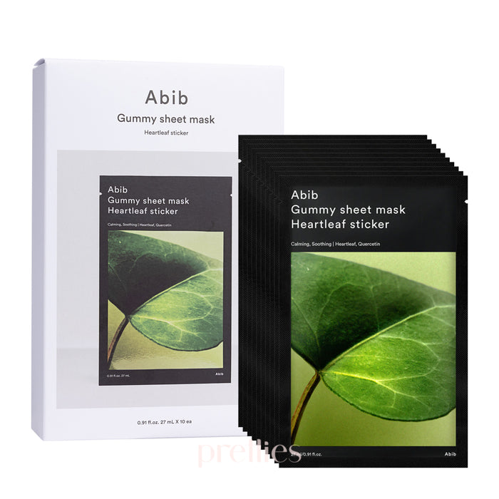 Abib Gummy Sheet Mask - Heartleaf Sticker (10 Sheet/Box)