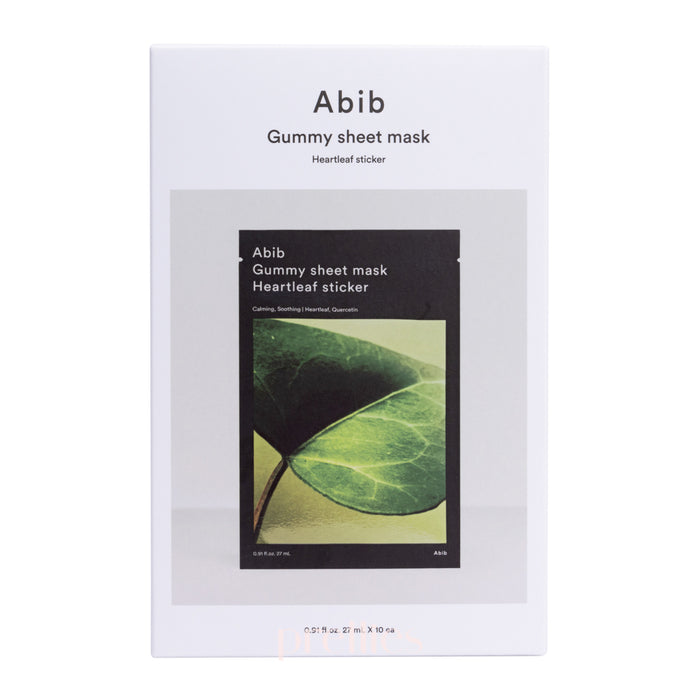 Abib Gummy Sheet Mask - Heartleaf Sticker (10 Sheet/Box)