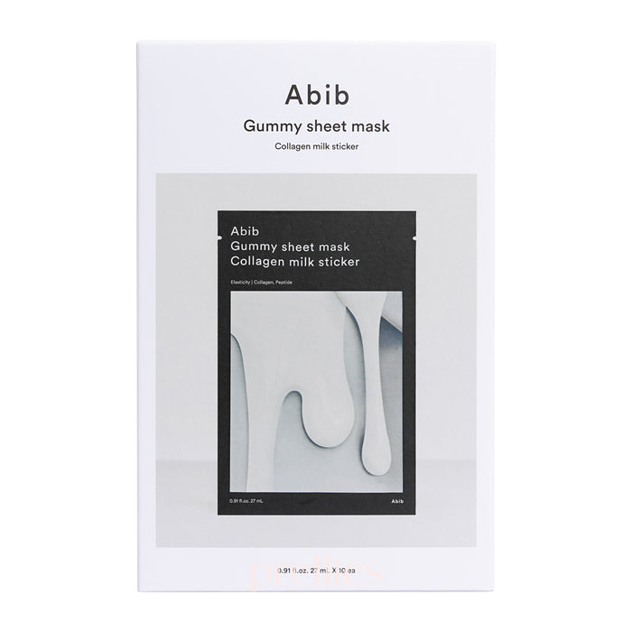 Abib Gummy Sheet Mask - Collagen Milk Sticker (10 Sheet/Box)