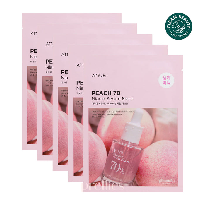 ANUA Peach 70% Niacinamide Serum Mask 25ml x 5pc