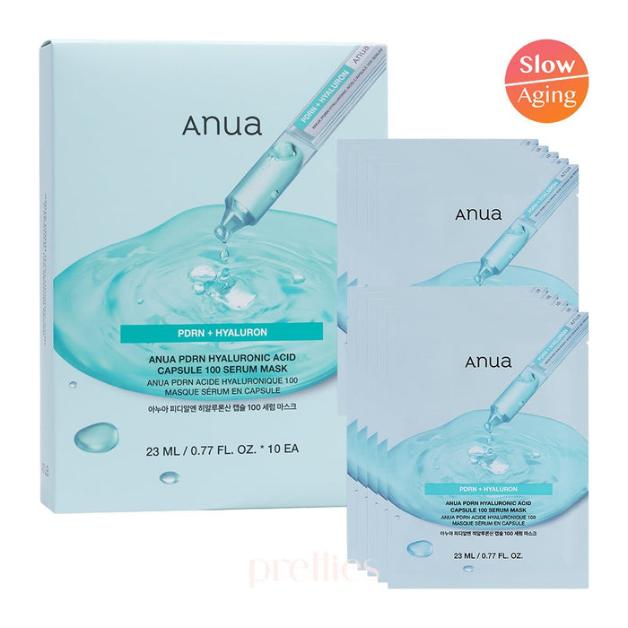 ANUA PDRN Hyaluronic Acid Capsule 100 Serum Mask 10pcs