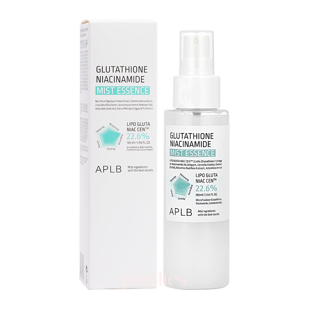 aplb glutathione niacinamide mist essence 105ml and provide antioxidant protection APLB - Glutathione Niacinamide Mist