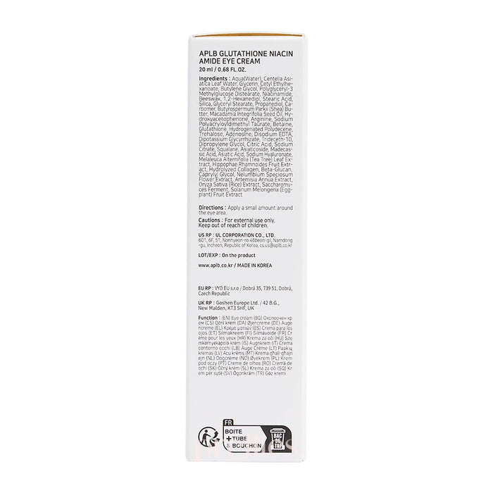 APLB Glutathione Niacinamide Eye Cream 20ml