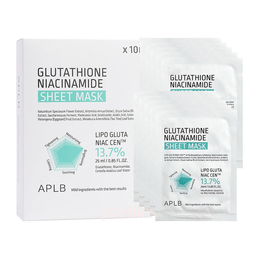 APLB Glutathione Niacinamide Sheet Mask (10EA)