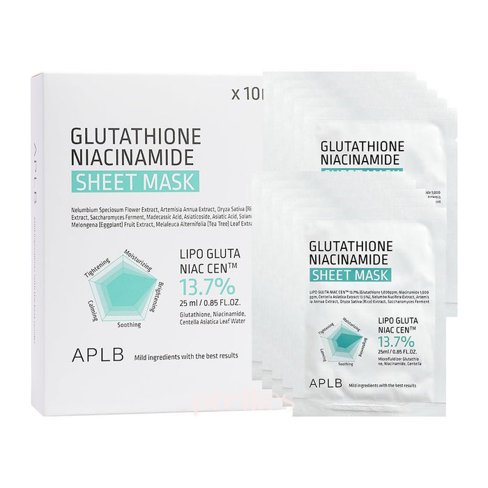 APLB Glutathione Niacinamide Sheet Mask (10EA)