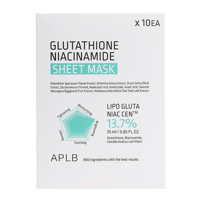 APLB Glutathione Niacinamide Sheet Mask (10EA)