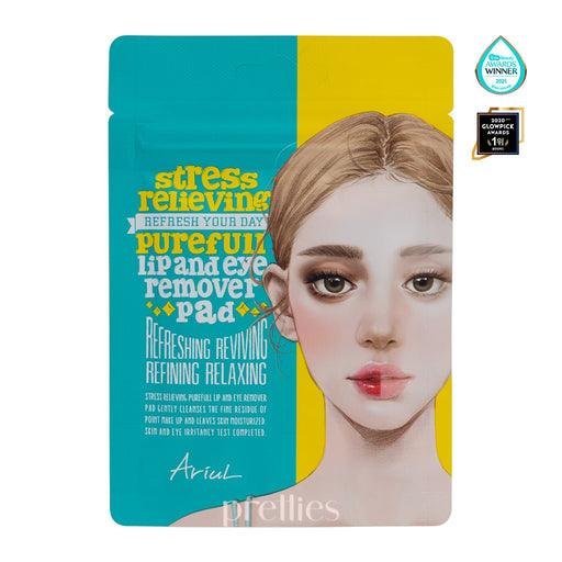 Ariul Stress Relieving Purefull Lip and Eye Remover Pad (10 pads)