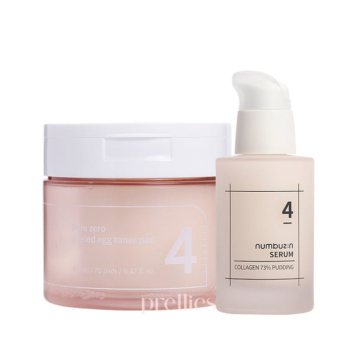 Numbuzin No.4 Pore Minimizing & Plumping Collection [Set] 