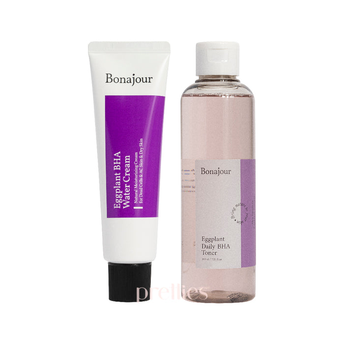 Bonajour Eggplant BHA Water Cream + Toner [Set]