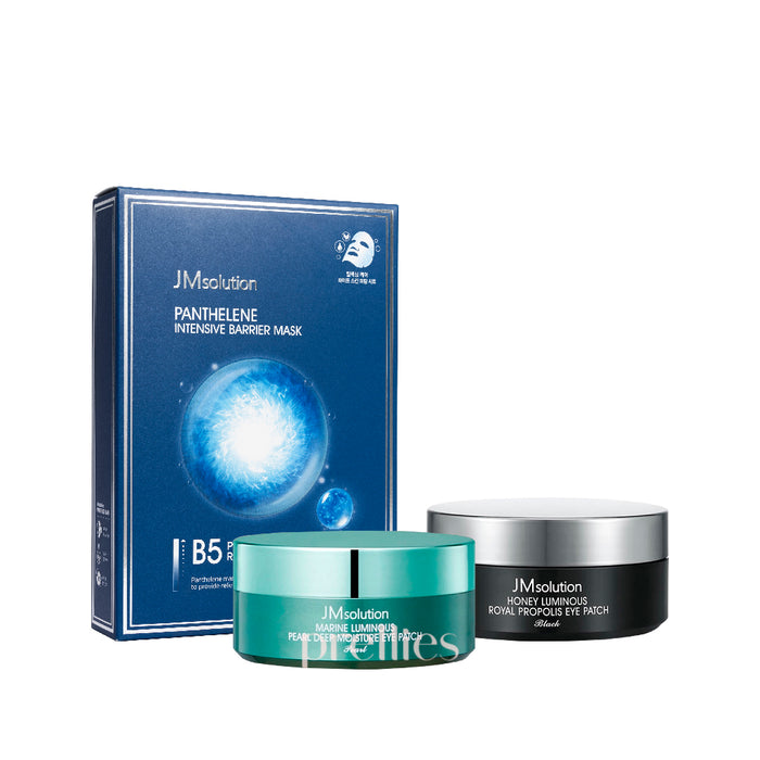 JM Solution Panthelene Intensive Barrier Mask + Eye Patch (Honey & Pearl) [Set]