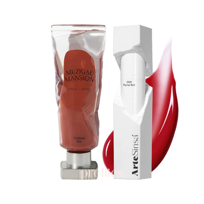 MUZIGAE MANSION Objet Liquid 010 + ArteSinsa Dewy Fit Tint (#004 Flame Red) [Set]