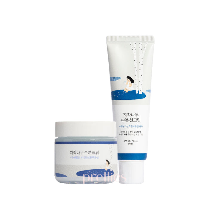 ROUND LAB Birch Juice Moisturizing Sunscreen + Cream Duo [Set]