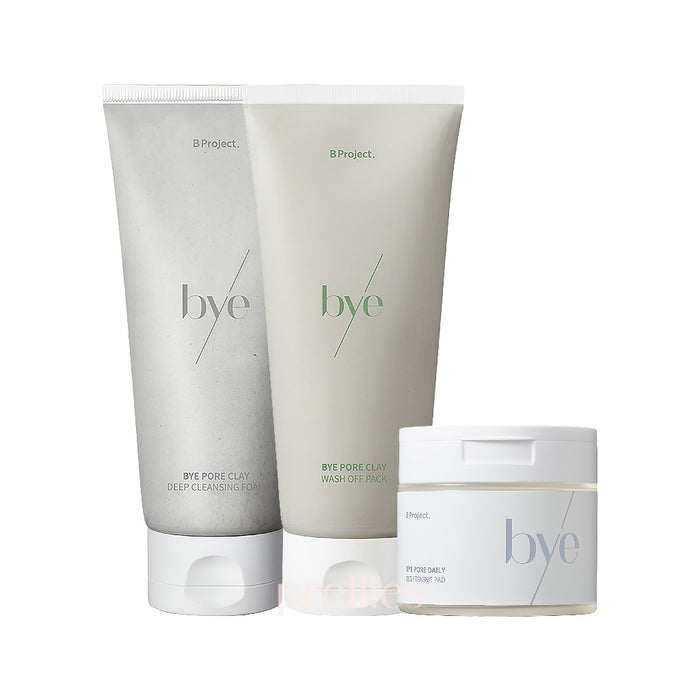 B Project Bye Pore Daily Pad + Wash Off Pack + Cleansing Foam [Set]