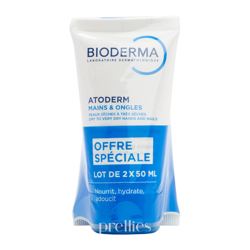 Bioderma Atoderm Mains & Ongles Ultra-Repairing Hand & Nail Cream (50ml x2pcs)