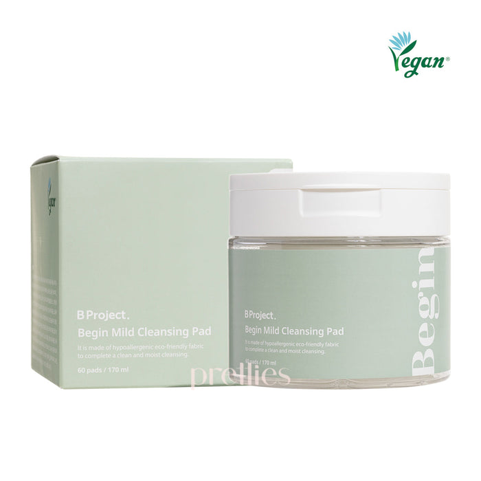 B Project Begin Mild Cleansing Pad 60pcs/120ml