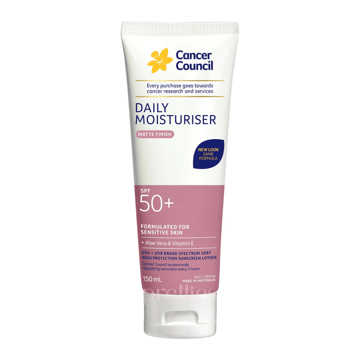 Cancer Council Daily Moisturiser Matte SPF50+ (Matte Finish) 150ml 