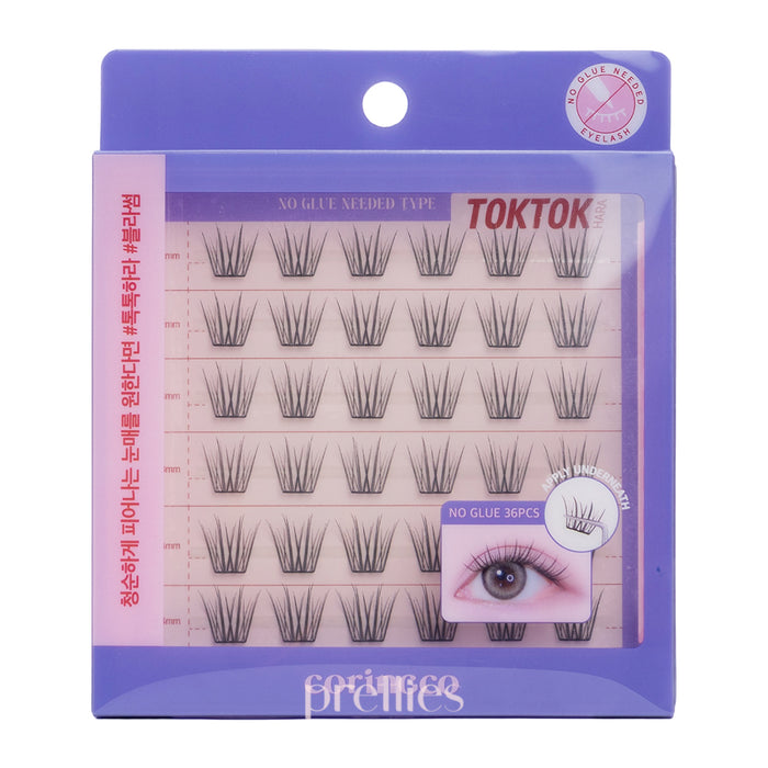 CORINGCO Toktok Hara No Glue Eyelash #Blossom (Long) (36pcs)