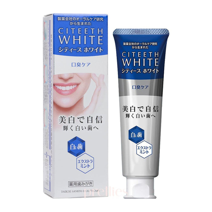 Daiichi Sankyo Healthcare Citeeth White Toothpaste (Whitening & Bad Breath Care - Blue) 50g