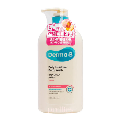 DERMA:B Daily Moisture Body Wash 1000ml (Fresh Peach)