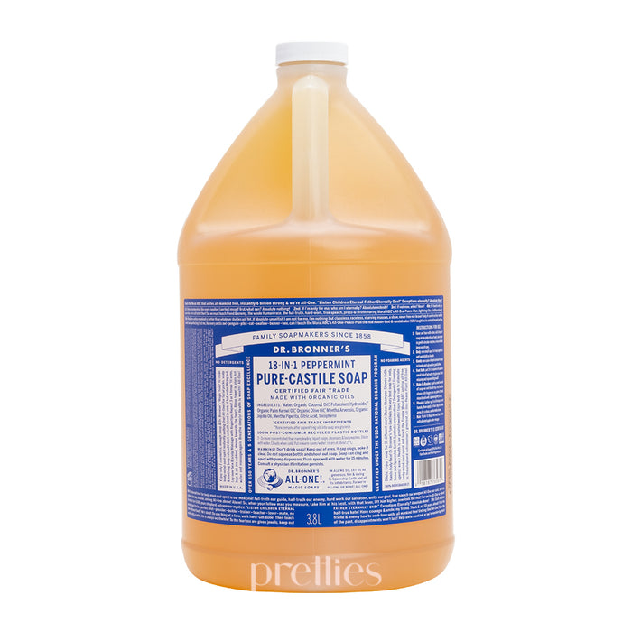 Dr.Bronner's 18-IN-1 Organic Peppermint Liquid Soap (1gal) 3.8L