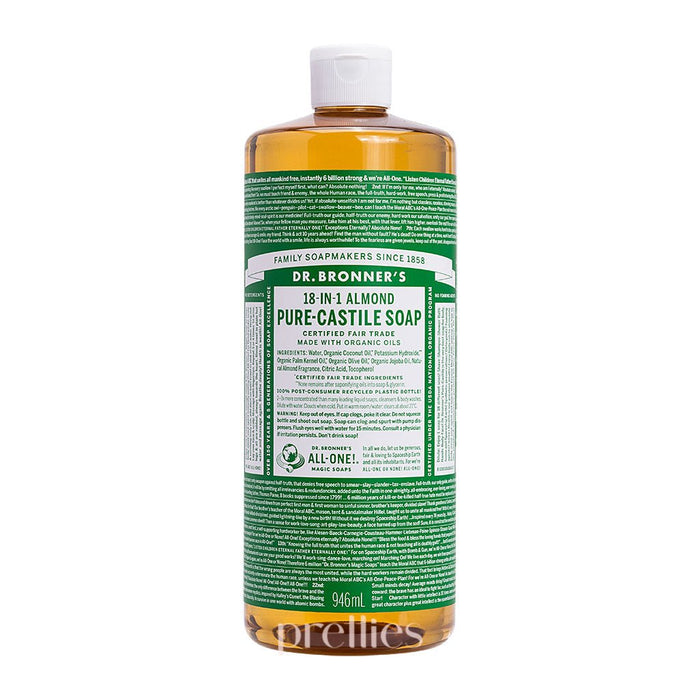Dr.Bronner's 18-IN-1 Organic Almond Liquid Soap 946ml 