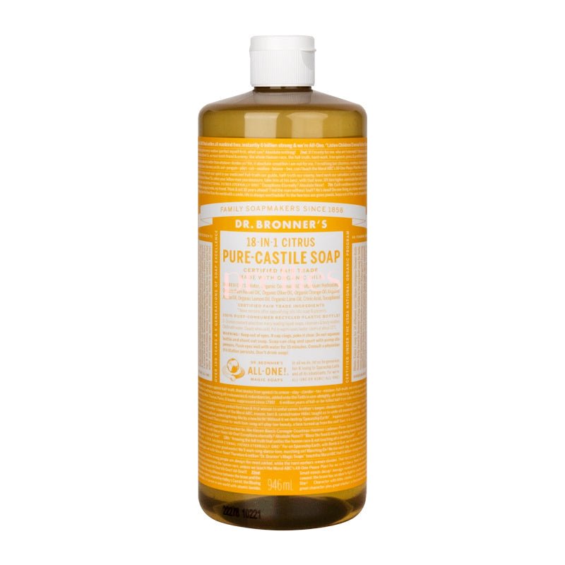 Dr.Bronner's 18IN1 Organic Citrus Liquid Soap 946ml —