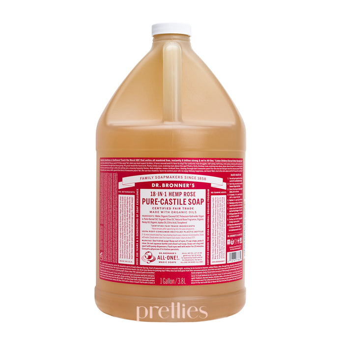 Dr.Bronner's 18-IN-1 Organic Rose Liquid Soap (1gal) 3.8L