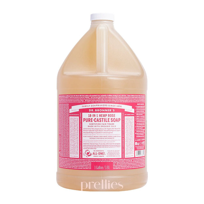 Dr.Bronner's 18-IN-1 Organic Rose Liquid Soap (1gal) 3.8L 
