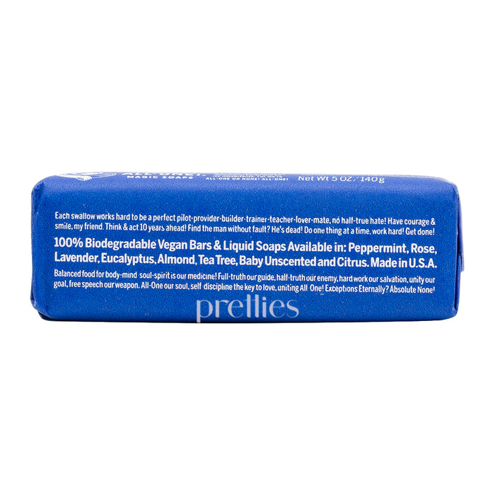 Dr.Bronner's ALL-ONE Organic Peppermint Bar Soap 140g