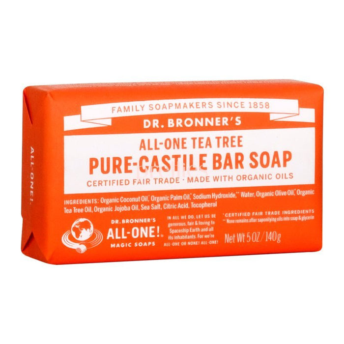 🎁 Dr.Bronner's ALL - ONE Organic Tea Tree Bar Soap 140g (100% off) - Pretties.com.hk