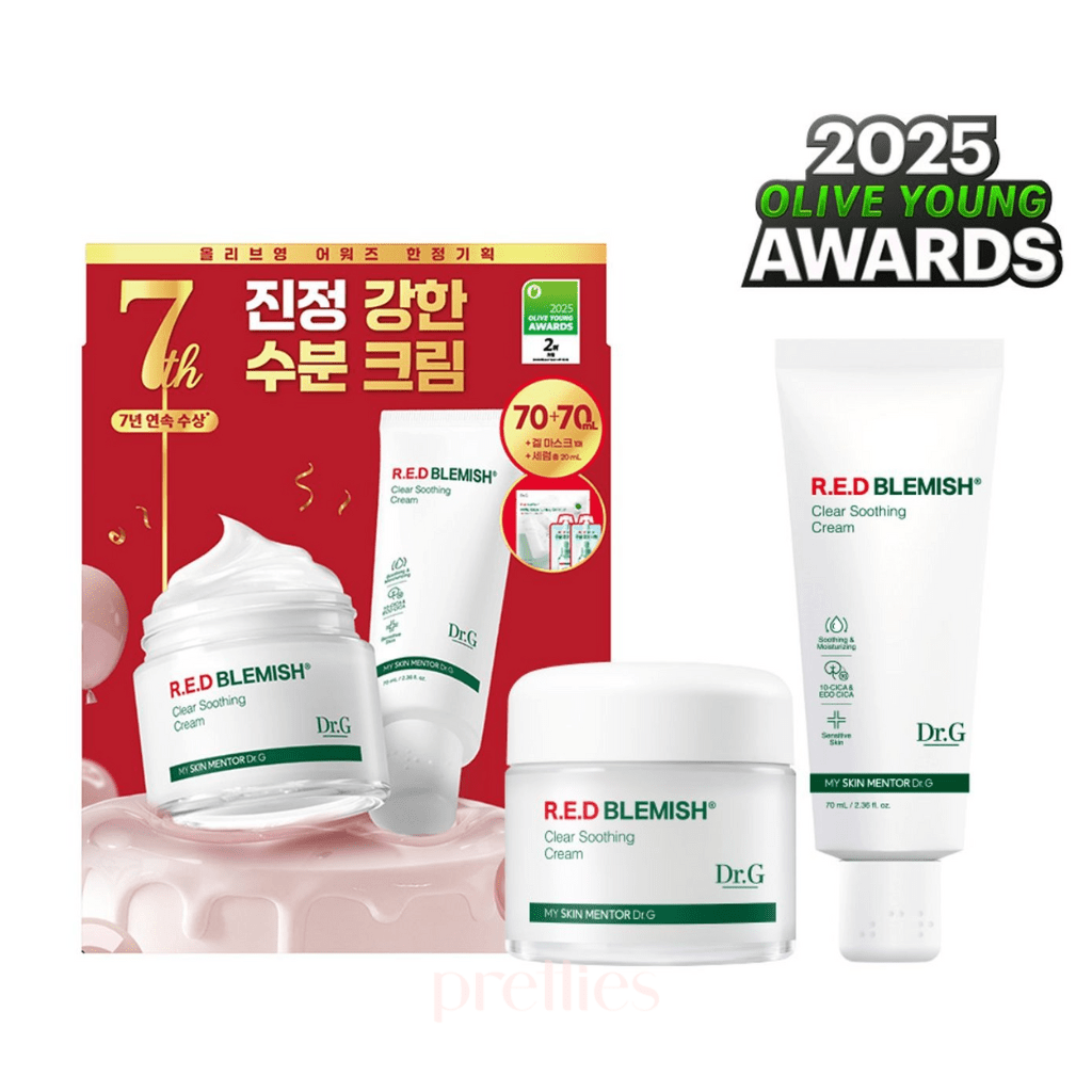 Dr.G Red Blemish Clear Soothing Cream 70ml 1+1 Set (+Cream 70ml+