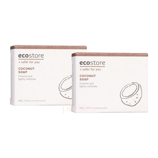 Ecostore Coconut Soap 80g x2pcs