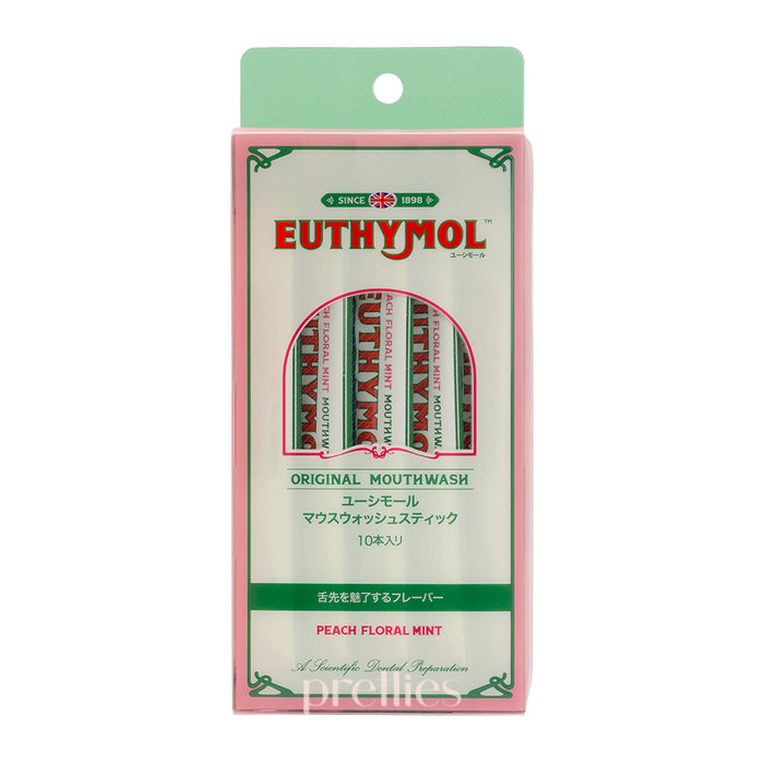 EUTHYMOL Original Mouthwash 10 Sticks (Peach Floral Mint)