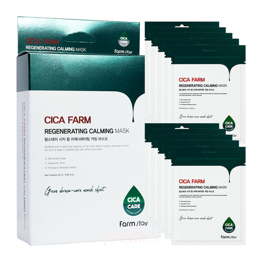 Farmstay Cica Farm Regenerating Calming Mask (10 sheets/box)