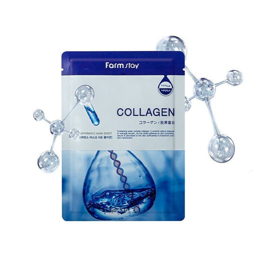 Farmstay Visible Difference Collagen Mask Sheet (1 Sheet x 10pcs) 