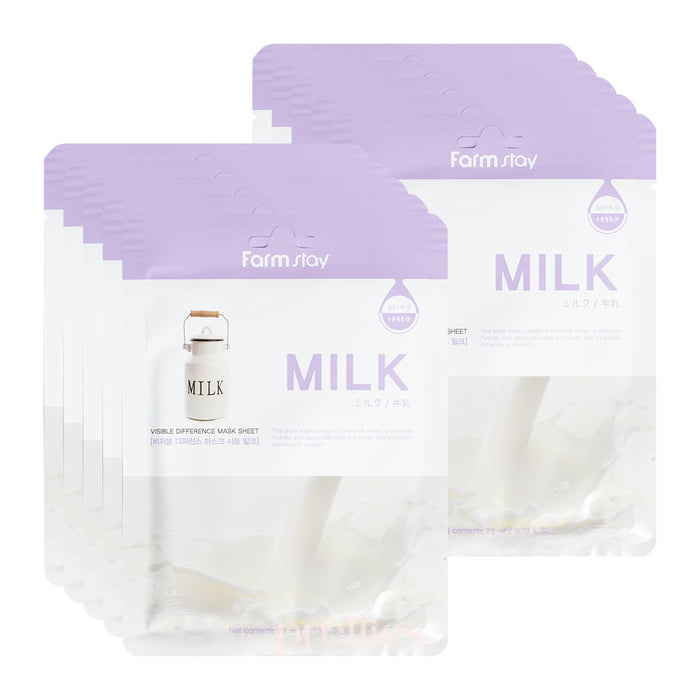 Farmstay 牛奶速效潤白面膜 (1片x10件)
