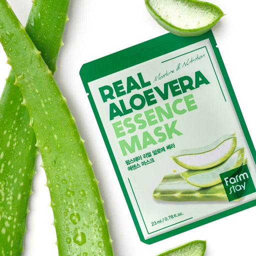 Farmstay Real Aloe Vera Essence Mask (1 Sheet x 10pcs) 