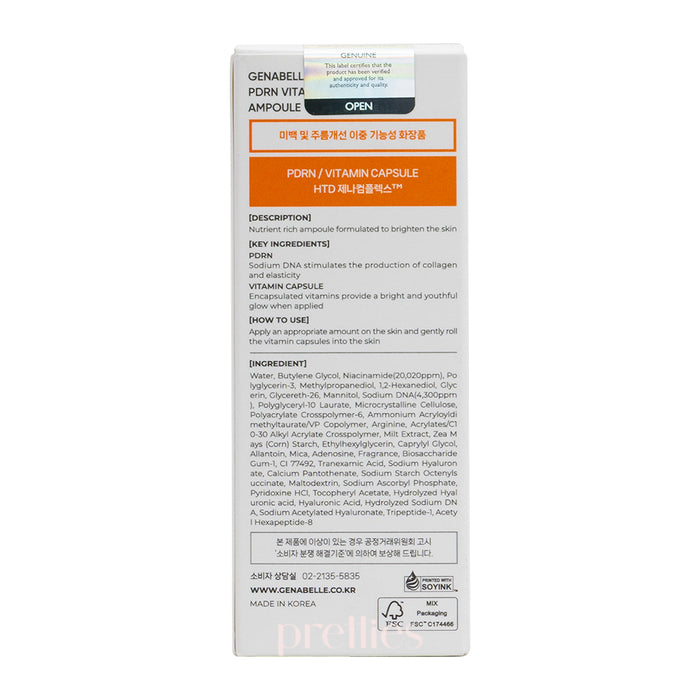 Genabelle PDRN VITA Toning Ampoule 30ml