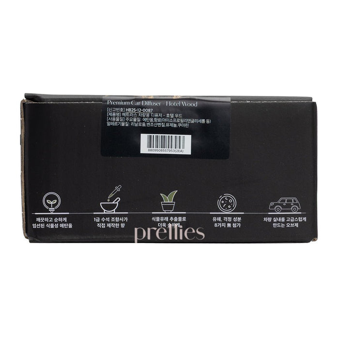 hetras. Premium Car Diffuser 77ml x 2  (No. 7 Hotel Wood)