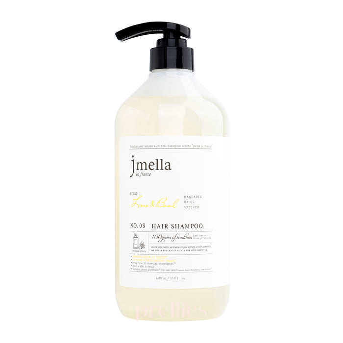 jmella Luxurious Fragrance Hair Shampoo - 03 Lime & Basil 1000ml