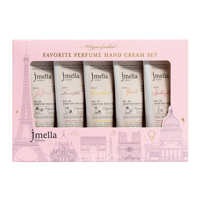 jmella Favorite Perfume Hand Cream Set (50ml x 5pcs)/set
