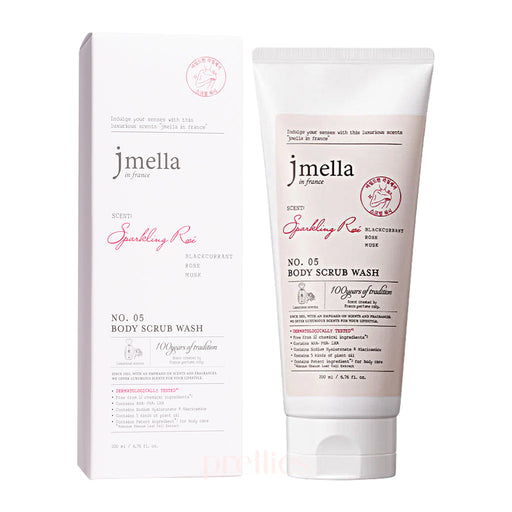 Jmella Luxurious Fragrance Body Scrub Wash - 05 Sparkling Rose 200ml